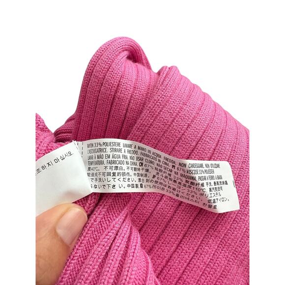 English Factory Pink Ribbed Sweater Women’s L – August Apparel - Picture 3 of 11
